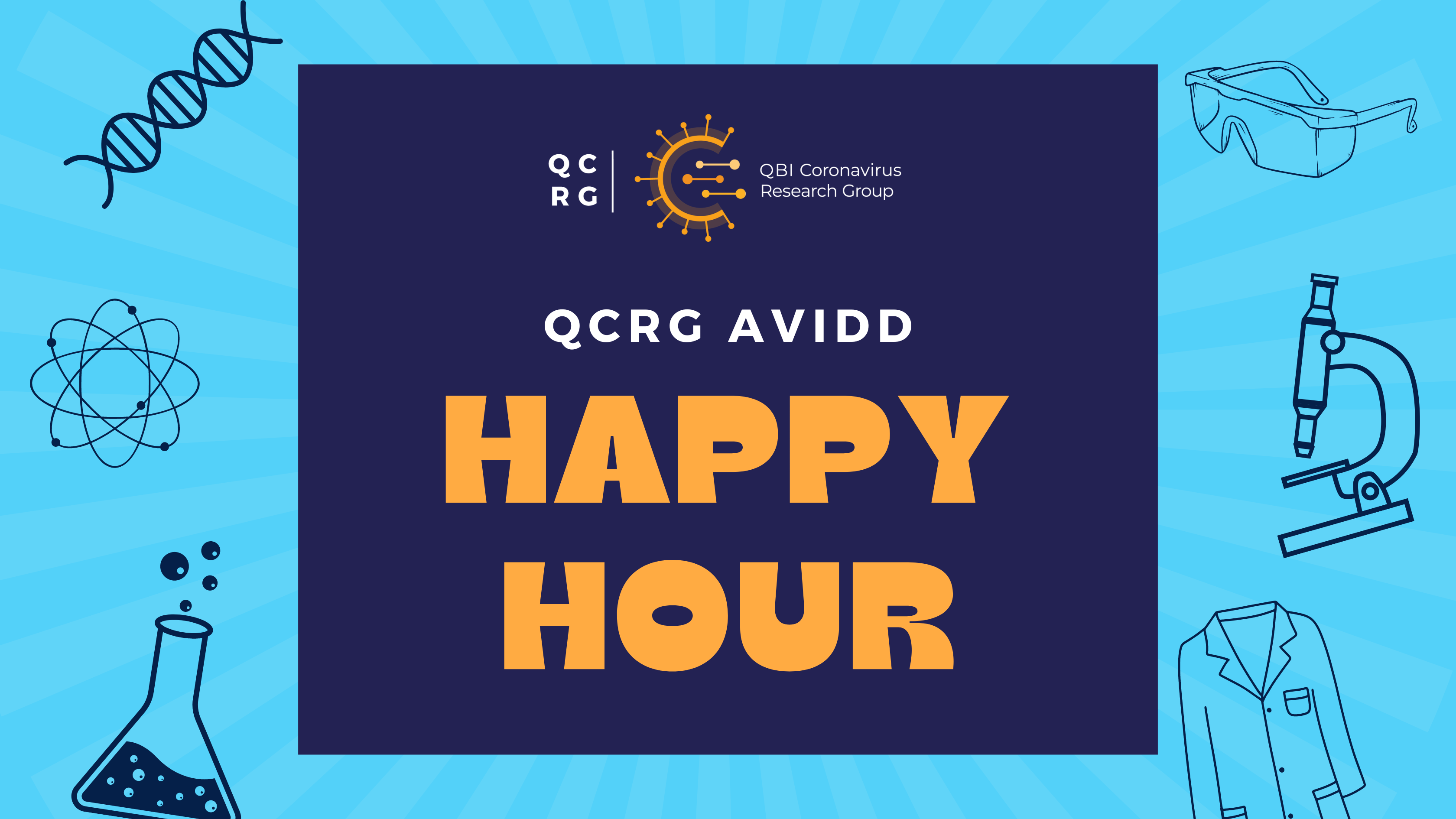 QCRG AViDD Happy Hour with Sali and Fujimori Labs