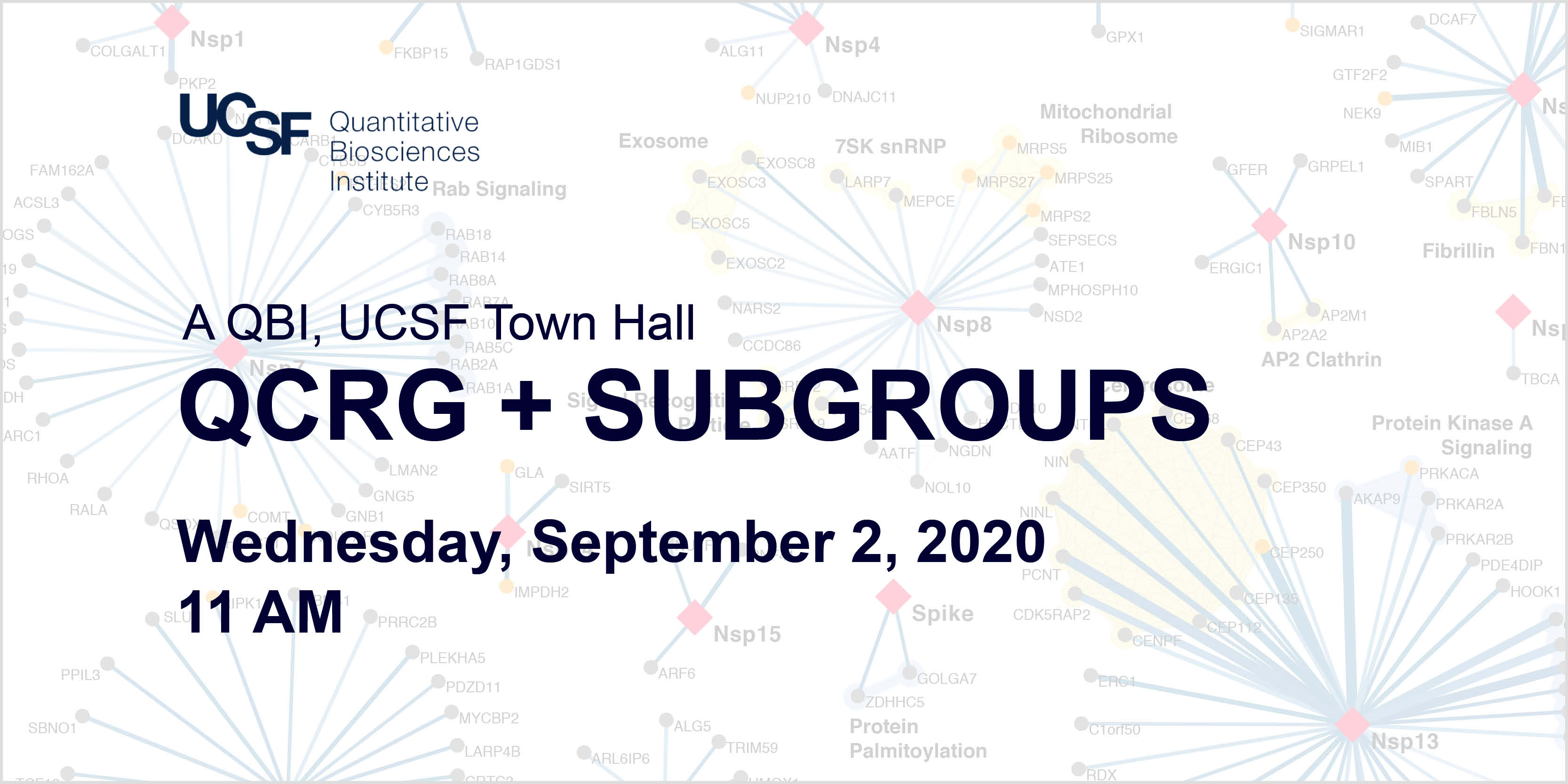 QCRG Subgroups Town Hall